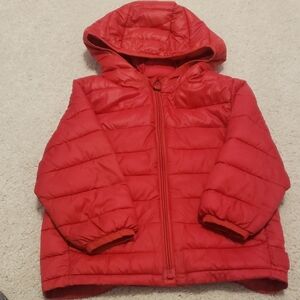Baby GAP Lightweight Red Puffer Jacket